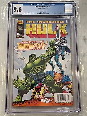 Buy Incredible Hulk #449 Newsstand Edition CGC 9.6 1st Appearance Thunderbolts • 239.85£