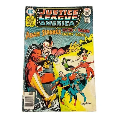 Buy DC Comics Justice League Of America 138 Adam Strange Enemy Of Earth Comic Book • 3.16£