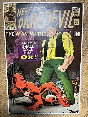 Buy Daredevil #15 (1966) Death Of The OX! Stan Lee John Romita Silver Age Marvel 5.0 • 50£