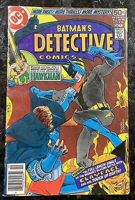 Buy 1978 DC Detective Comics #479 Clayface Batman Hawkman. VG • 5.49£