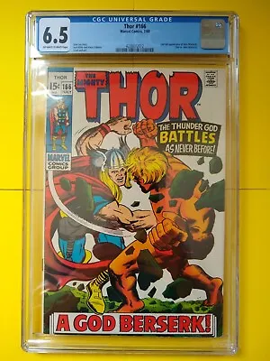 Buy Thor #166 (1969) CGC 6.5 2nd Appearance HIM - Adam Warlock • 110.81£
