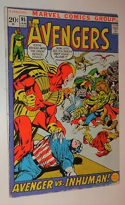 Buy Avengers #95 Neal Adams Classic Inhumans Vg/vg- • 21.37£