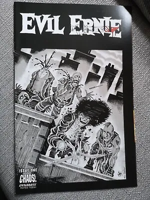 Buy Dynamite Entertainment - EVIL ERNIE #1 (2021) BLACK & WHITE TMNT HOMAGE COVER • 5£