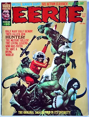 Buy EERIE 69 Warren Fantasy Magazine 1975 Vfn • 14.99£