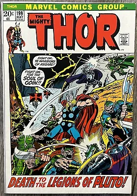 Buy The Mighty Thor Comic #199 (marvel,1972) Bronze Age ~ • 55.41£