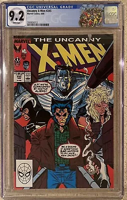 Buy UNCANNY X-MEN #245 (1989) CGC 9.2 ❌Parody Issue Of DC’s Invasion❌Custom Label • 47.39£