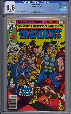 Buy Invaders #32 Cgc 9.6 Captain America Sub-mariner Jack Kirby White Pages • 95.93£
