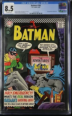 Buy 1966 Batman 183 CGC 8.5  2nd Appearance Poison Ivy • 384.23£