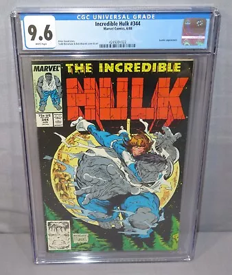 Buy THE INCREDIBLE HULK #344 (Todd McFarlane Cover) CGC 9.6 NM+ Marvel Comics 1988 • 79.15£
