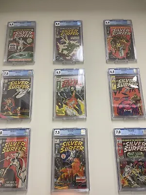 Buy Silver Surfer Original Set 1-18 CGC Whole Set Above 6.0 All New CGC Cases • 3,162.43£