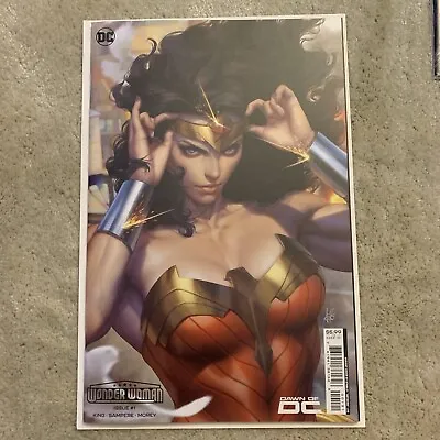 Buy Wonder Woman #1 Stanley Artgerm Lau Cover B Cardstock Variant • 10£