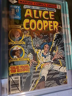 Buy MARVEL PREMIERE #50 CGC 9.2 Alice COOPER!!!  • 218.44£