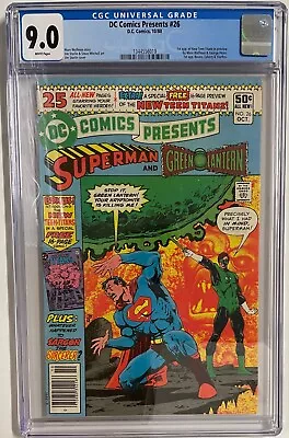 Buy DC Comics Presents #26 CGC 9.0 1980 Rare Newsstand! 1st Teen Titans • 284.62£