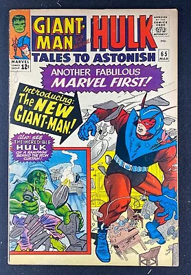 Buy Tales To Astonish (1959) #65 FN (6.0) New Giant-Man Costume Hulk Jack Kirby • 47.96£