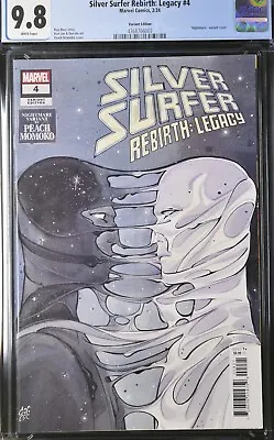 Buy SIlver Surfer Rebirth Legacy #4 CGC 9.8 Peach MoMoKo Nightmare Cover Marvel 2023 • 36.10£