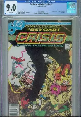 Buy Crisis On Infinite Earths #2 Cgc 9.0, 1985, Newsstand Edition • 46.70£