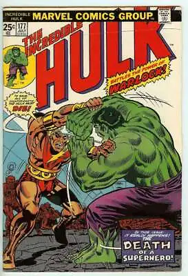 Buy Incredible Hulk #177 6.5 // 1st Actual Death Warlock Marvel Comics 1974 • 42.75£