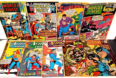 Buy Silver Age 60s DC Comics Lot Of 9 Action Detective Superman Acceptable Low Grade • 40.21£