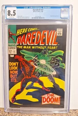 Buy Daredevil #37 1968 CGC 8.5 Off White Pages Doctor Doom Cover! New Case! • 159.90£