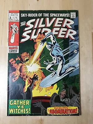 Buy Silver Surfer Volume 1 #12 Marvel Comics 1969 Classic Buscema Cover • 14.99£