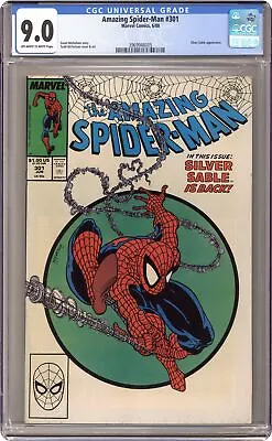 Buy Amazing Spider-Man #301D Direct Variant CGC 9.0 1988 3969948005 • 84.37£