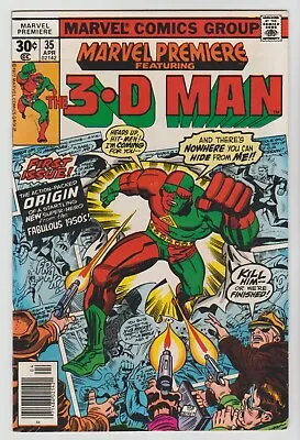 Buy Marvel Premiere #35 (  9.4-9.6 Nm-nm+ ) 35th Issue 1st Appearance Of 3-d Man • 21.14£
