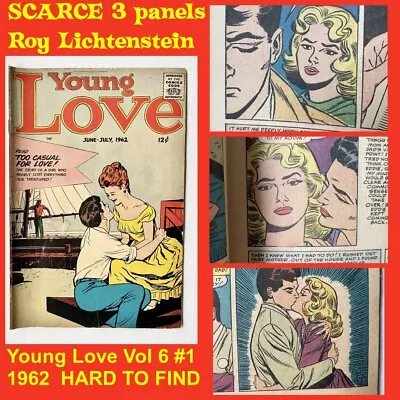 Buy Young Love Vol 6 #1 1962 SCARCE 3 Panels Roy Lichtenstein HTF In Any Grade RARE • 399.76£