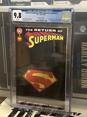 Buy CGC 9.8 Return Superman 30th Anniversary Special #1 Superboy Variant Cover D New • 51.26£