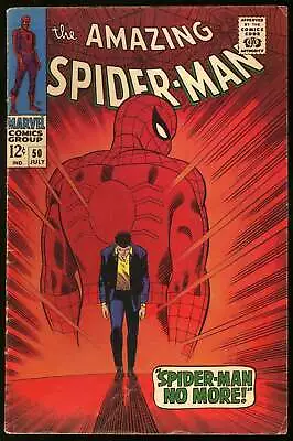 Buy Amazing Spider-Man #50 Marvel 1967 (VG-) Origin & 1st App Kingpin! L@@K! • 462.12£