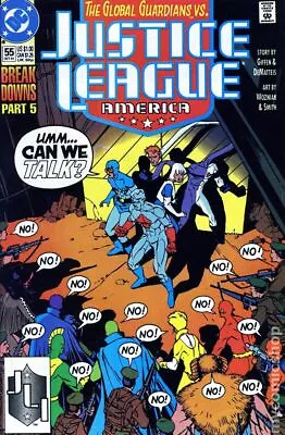 Buy Justice League America #55 VG 1991 Stock Image Low Grade • 2.40£