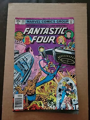 Buy Fantastic Four #205 VF 1st Team App Nova Corps 1st App Rul Newsstand Marvel 1979 • 19.76£