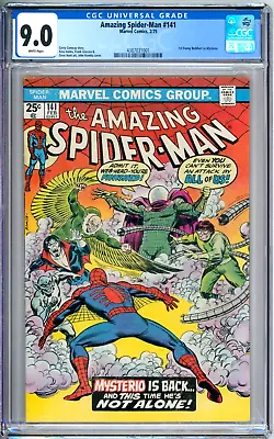 Buy Amazing Spider-Man 141 CGC Graded 9.0 VF/NM Marvel Comics 1975 • 119.89£