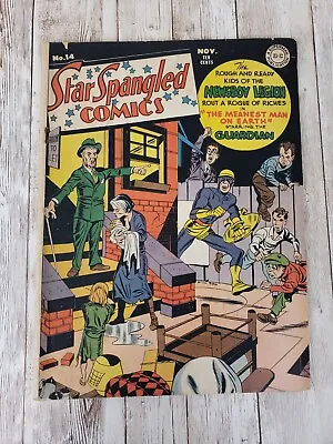 Buy Star Spangled Comics #14 DC Comics 1942 - KIRBY! Early Kirby & Simon Cover!! • 151.36£