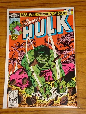 Buy Incredible Hulk #245 Vol1 Marvel Comics March 1980 • 9.99£