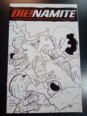 Buy Die!namite #2 1:7 Peanuts John Carter Line Art Variant Comic Book First Print • 6.39£