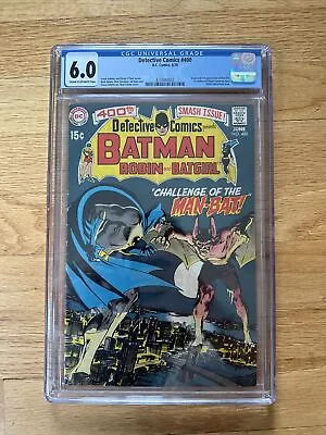 Buy Detective Comics #400 CGC 6.0 · 1st Appearance Man-Bat · Neal Adams • 1970 • 317.20£