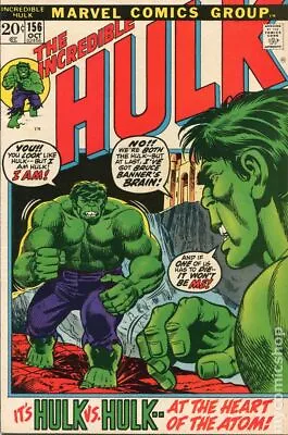 Buy Incredible Hulk #156 VG- 3.5 1972 Stock Image • 26.03£