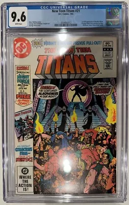 Buy NEW TEEN TITANS #21 CGC 9.6 WHITE Pages! First BROTHER BLOOD Perez • 43.68£