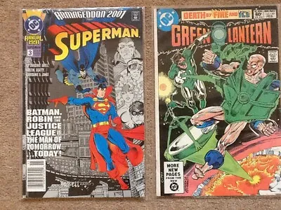 Buy 2 X DC Comics : Armageddon 2001 Superman  3 1991, Green Lantern 149 1982 • 7.99£