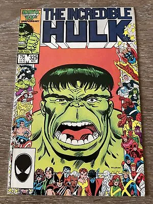 Buy Wow High Grade! Incredible Hulk 325 NOV Marvel 25th Anniv. November 1986  (475) • 7.99£