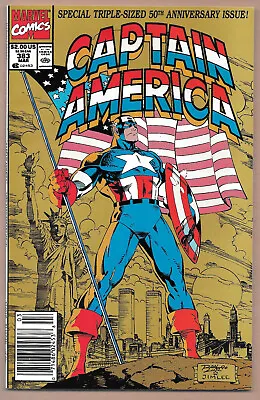 Buy Captain America #383 - Marvel Comics - Key Jim Lee Cover 50th Anniversary Issue • 5.38£