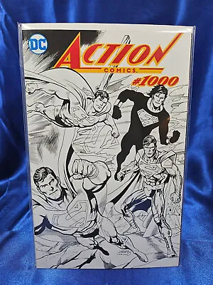 Buy Action Comics #1000 Dan Jurgens DYNAMIC FORCES B&W SKETCH VARIANT NM • 8.03£