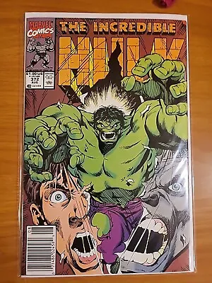 Buy VD -- Incredible Hulk #372 Marvel 1990 Return Of Green Hulk Newsstand  • 3.99£