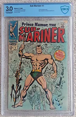 Buy Sub-Mariner #1 (Marvel, 5/68) CBCS 3.0 GD/VG (classic John Buscema Cover)  KEY  • 319.01£