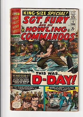 Buy Sgt Fury And His Howling Commandos KING-SIZE SPECIAL #2 Marvel, 1966 1st Print • 5.59£
