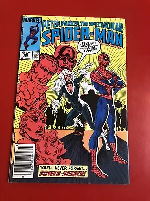 Buy PETER PARKER, THE SPECTACULAR SPIDER-MAN #89 Black Cat Kingpin Newsstand • 6.05£