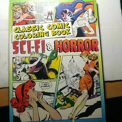 Buy Classic Comic Coloring Book: Sci-Fi & Horror-Golden Age Comic Covers-Metro Books • 29.25£