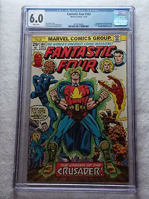 Buy FANTASTIC FOUR #164 1st FRANKIE RAYE & CRUSADER WP  Fine  Marvel 1975 CGC 6.0 • 51.05£