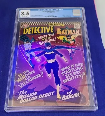 Buy Detective Comics #359 CGC 3.5 1st Batgirl  • 473.16£