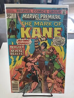Buy Marvel Premiere #33 The Mark Of KANE (1976, Marvel)  • 7.68£